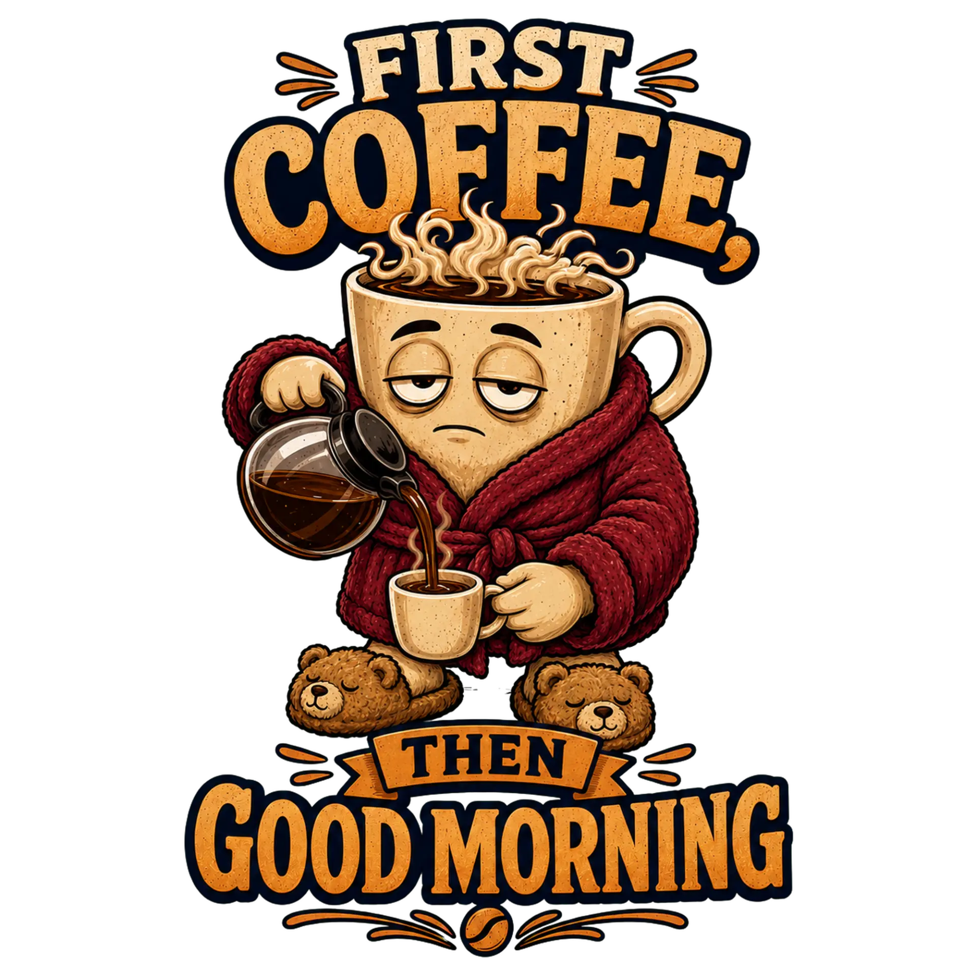 First coffee, then good morning